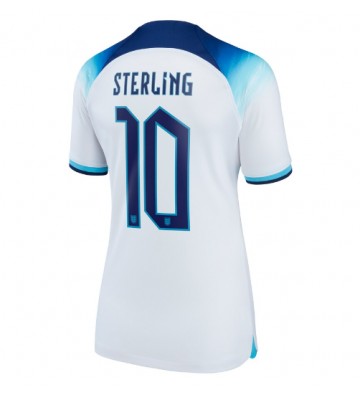 England Raheem Sterling #10 Hemmatröja Kvinnor VM 2022 Kortärmad